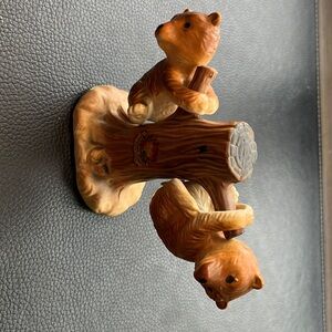 Vintage baby bears salt and pepper shaker set